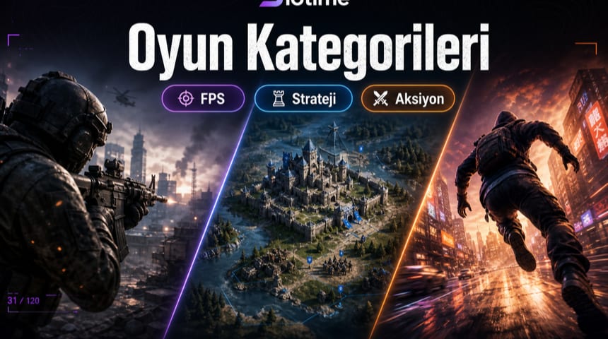 Slotime oyun kategorileri tanıtım makalesi kapak görseli