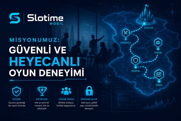 Slotime Mobil hakkımızda bölümü tanıtım görseli