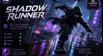 Shadow Runner parkur tabanlı aksiyon oyunu görseli